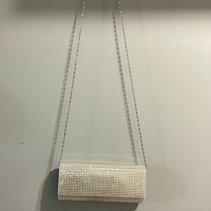 Call it SPRING Silver Clutch Bag